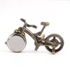 Fashion Nouvelle horloge unisexe Retro Bronze Alloy Bicycle Pocket Watch Keychain Women Men Watches4042982