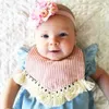 New Multistyle Tassel Baby Bandana Bib 31*22cm Infant Toddler Cotton Lunch Feeding Bib Burp Cloths Baby Accessories