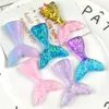 Hot Resin Mermaid tail Handmade DIY jewelry accessories for necklace keychains earrings phone case hot fashion mermaid tail DIY Components