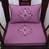 Fine Embroidery Lucky Soft Tjock Seat Chair Cushing Linne Bomull High End Kinesisk Stil Armstol Soffa Ländstöd Kudde