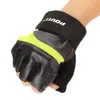 POVIT P – 8365 Halbfinger-Fitness-Handschuhe, Radfahren, Krafttraining, Workout, rutschfestes Handflächen-Design mit elastischem Schwamm