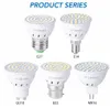 LED GU10 الأضواء المصباح مصباح الذرة MR16 بقعة ضوء لمبة LED GU5.3 SMD2835 شمعة المصابيح ضوء للديكور المنزل أمبولة المصابيح ميزون