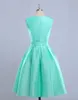 Vestidos de madrinha mintgröna brudtärna klänningar 2018 ljusblå korta brudtärna klänning casamento robe demoiselle