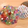 Anti Stress Reliever Colorful Beads Grape Mesh Ball Tricky Toys Autism Mood Squeeze Stress Relief Funny Gift