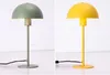 modern iron table lamp color metal table light living room bedroom table lighting iron shade bedside flower pot desk light pink yellow blue