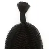 Mongolian Bulk Hair Afro Kinky Curly Bulk For Braiding Human Hair Extensions 8-26 Inch In Stock FDSHINE271U