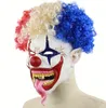 Máscara de Palhaço Assustador Festa de Silicone Máscara de Halloween Para O Partido Máscara de Carnaval Cabeça Explosiva Carnaval Boca Grande Língua Longa