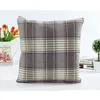 Federa classica a reticolo grande Plaid decorativo per la casa in lino naturale Fodera per cuscino Fodera per cuscino per ufficio letto soggiorno 45 * 45 cm 9 colori C5293