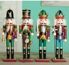 Marionnette soldats casse-noisette de 30cm, décorations pour la maison, ornements créatifs de noël, cadeaux de noël festifs et de fête 274e