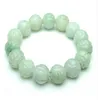 tot ength: 20cma lading van natuurlijke jade kralen jade armband mannelijke en vrouwelijke modellen Lotus parel sub 13mm Birma jade kralen met een certificaat