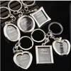 fashion Christmas gift Jewelry Key Rings Mini Keychains Heart keychain Photo Frame keyrings