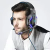 G2000 Stereo Gaming Headset LED Light Earphone Buller Corting hörlurar med MIC -kompatibel Mac PS PC Xbox One Controller9153182