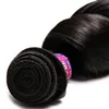 Extensões de cabelo brasileiras Fechamento de renda de onda solta com 3 pacote de cabelo humano 4 peças/lot lot