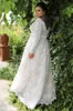 정원 A- 라인 제국 허리 레이스 웨딩 드레스 긴 소매를 가진 섹시한 긴 결혼식 플러스 사이즈 웨딩 드레스 DH391