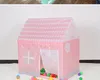 Children Beach Tent Girl Lovely Pink Play Game House Ocean Ball Tent Princess Castle Indoor Outdoor Toys Tents 100x70x110cm