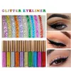 EM ESTOQUE !! Nova Marca Chinesa HANDAIYAN Glitter Delineador Líquido 10 Cores Metálico Shine Sombra de Olho Delineador de Olhos Maquiagem DHL