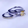 Anelli per fedi nuziali gioielli alla moda per donna uomo oro 3 carati 5A zircone Cz argento sterling 925 pietra portafortuna anello femminile regalo da sposa
