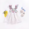 2018 Sommer Baby Mädchen Kleider Boutique Kinder Kleidung Kleinkind Mädchen Blumen Sleeveless Prinzessin Kleid Spitze Tutu Party Kleid Nette Sommerkleid