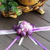 Wholsesle Wrist Corsage Bridesmaid Sisters Hand Flowers Artificial Silk Spets Bride Flowers For Wedding Party Decoration Bridal Pro8867933