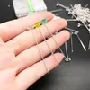 100 st / set Multi-Color Sewing Craft Diamond Head Pins i plastlåda 2 tum lång gratis frakt