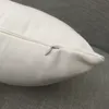 20x20 polegadas de travesseiro de poliéster branco de poliéster branco liso Poliéster Pillow Tampa em branco para sublimação cobertura de almofada poli macia