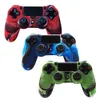 Anti-slip camo kamouflage mjukbockad silikon skyddande grepp hudfodral täckning för playstation 4 ps4 pro slim controller högkvalitativ snabb fartyg