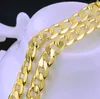 Yellow Wholesale Solid 18k Gold Rope Chains Necklaces For Men S Filled Cuban Curb Necklace Mens Age-old Chain Link Jewelry 7mm