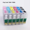 T0801-T0806 Refillable Cartridge With Chip For Epson P50 PX820FWD PX830FWD R265 R360 R285 RX585 RX685 RX560 Without Ink