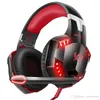 G2000 Stereo Gaming Headset LED-ljus Hörlurar Brusreducerande hörlurar med mikrofonkompatibel Mac PS PC Xbox One Controller