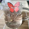 Bustina di tè vuota in nylon con bustina di tè sfusa in carta da filtro con chiusura a caldo, infusore, filtro, etichetta a farfalla 5,8 * 7 cm F202467