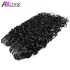 Allove 10A Water Wave 3 Bundles Brazilian Hair Peruvian Body Wave Cheap Malaysian Human Hair Extensions Indian Whole5611252