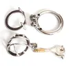 Male Detachable Short Chastity Cage Men039s Small Size Stainless Steel Locking Belt Device with Separable Cage Sexy Toys Doctor4122030