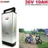 BOOANT No tax/duty to EU US 36V 10AH E-bike lithium battery 36V 450W Electric Bicycle battery pack 36V +2A Charger Free Shipping