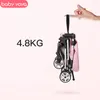 4.8kg Ultra-Light-Kinderwagen 175-Grad-Trolley kann auf dem Flugzeug-Mini-Taschen-Regenschirm-Carts-Folding-tragbarer Kinderwagen sein