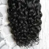 Brazylijska głęboka fala Micro Loop Human Hair Extensions 100g 1 G / s 100s 100% Remy Human Hair Extension Micro Link Ludzki Przedłużanie włosów