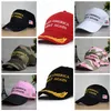 Сделайте Америку великолепно снова шляпную вышивку Трамп Республиканский Snapback Sports Sports Hats Baseball Caps Flag Party Hats CCA10588 50 шт.