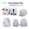 Universal Travel Adapter EU US AU to UK AC Travel Power Plug Charger Adapter Converter 250V 10A Socket Converter White