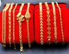 Mischauftrag Mann Frau Mode Plattieren Gold Armband 9 Stilauswahl Schmetterling Liebe Herz Paar Armband Hochzeit Armband