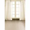 写真スタジオクリスタルシャンデリアキッズのウェディング写真背景木製の床のためのインテリアの白いカーテンビニールの背景の窓