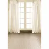 Interior White Curtain Vinyl Backgrounds Window for Photo Studio Crystal Chandelier Kids Wedding Photography Backdrop Wood Floor