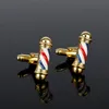 Clip dongsheng clips della serie di gemelli barbiere barbiere pole gemelli da uomo cuffi bottoni gemelli gemelli nuovi accessori1451055