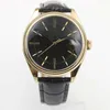 Brand New Cellini Time Date Yellow Gold White Index Dial Domed & Fluted Double Bezel Black Leather Bracelet Solid Back Dress Watch 50509