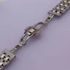 High Quality Stainless Steel Watchband Curved End Silver Bracelet 16mm 18mm 20mm 22mm 24mm Solid Band for brand Watches men new210h