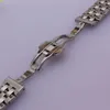 High Quality Stainless Steel Watchband Curved End Silver Bracelet 16mm 18mm 20mm 22mm 24mm Solid Band for brand Watches men new258r