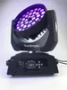 2PCS LEDステージMovinghead Wash Lights 36x18W 6in1 rgbwauv led Moving Head Zoom Lightが戦闘ケースでリング形状効果で