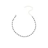 Volunge 2017 Simple Resin Bead Choker Necklaces For Women Gold Color Chain Black White Bead Unique Design Fashion Jewelry