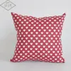 45cm Square Home Decorative Cute Heart Cotton Linen Pillow Cover Case Pillow Case