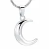 Bijoux de crémation médaillon de lune porte-cendres souvenir de crémation unisexe pendentif urne collier 234j