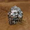 LINSION Huge 925 Sterling Silver King of Lion Ring Mens Biker Punk Ring TA128 US Size 8 to 153950992