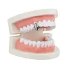 Fantasticdreamer Single Fangs Teeth Grillz 4 Color Smooth Silver Gold Rose Gold Color Grillz Teeth Cheap Teeth Set Hip Hop Men Jew1140809